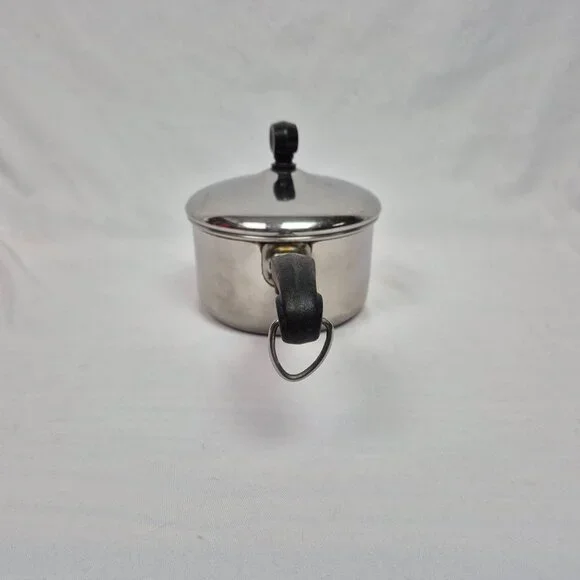 Farberware 1qt Saucepan UV w/Lid Stainless Steel Aluminum Clad USA VINTAGE!!! - Picture 3 of 9